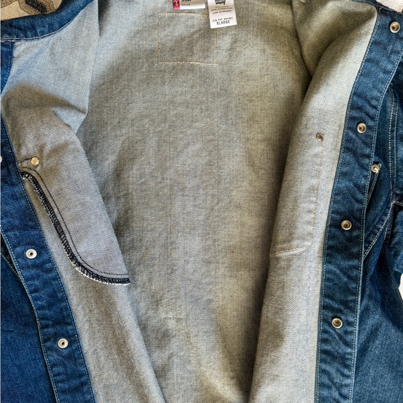 🎄FINAL PRICE DROP! Men’s Levi's Engineered Blue Denim Jacket, XL - Picture 5 of 9